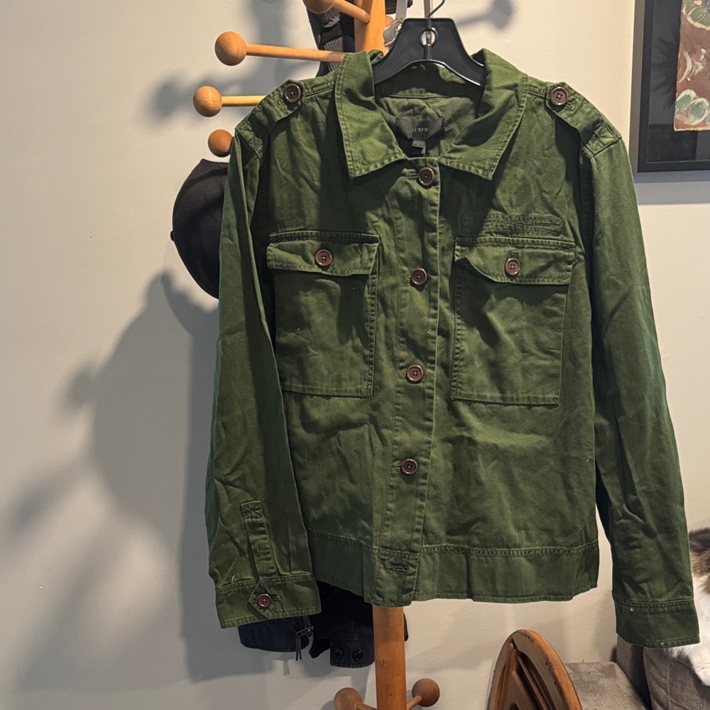 J. Crew Olive Utility Jacket